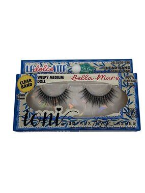 Ioni Bella Mare Lashes Wispy Medium Doll Clear Band Natural Glam